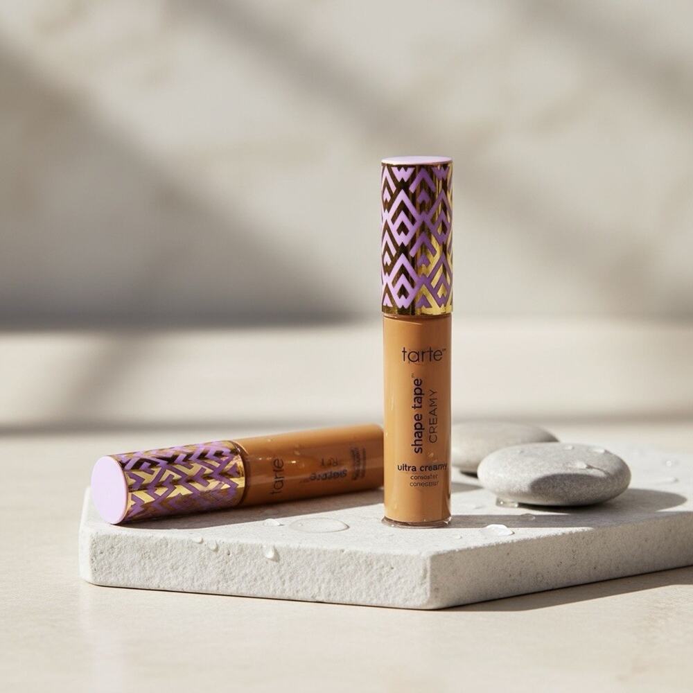 Tarte Shape Tape Ultra Creamy - 42S TAN SAND - 10ml/0.33Fl Lot Of 2 Full Size